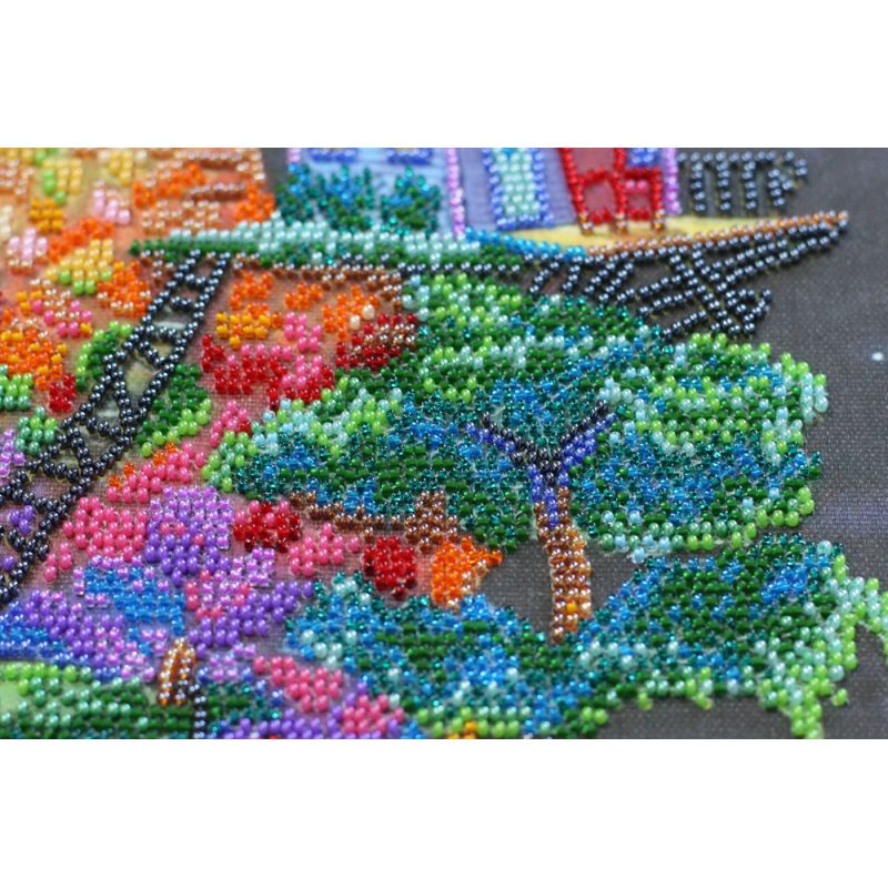 Bead Embroidery Kit on Art Canvas "Dreams under the stars"
