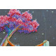 Bead Embroidery Kit on Art Canvas "Dreams under the stars"