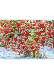Bead Embroidery Kit on Art Canvas "Tree of love"