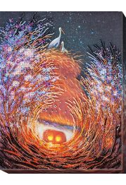 Bead Embroidery Kit on Art Canvas "Nest"