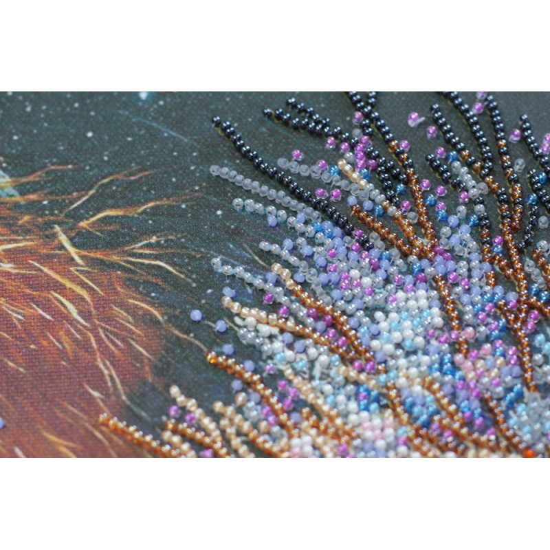 Bead Embroidery Kit on Art Canvas "Nest"