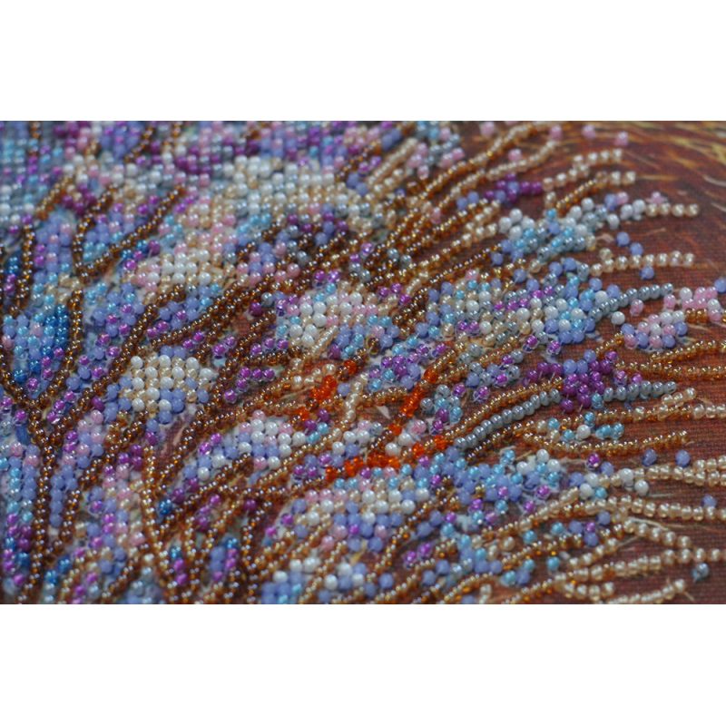 Bead Embroidery Kit on Art Canvas "Nest"