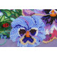 Bead Embroidery Kit on Art Canvas "Heart's-ease"