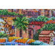 Bead Embroidery Kit on Art Canvas "Park Guell"