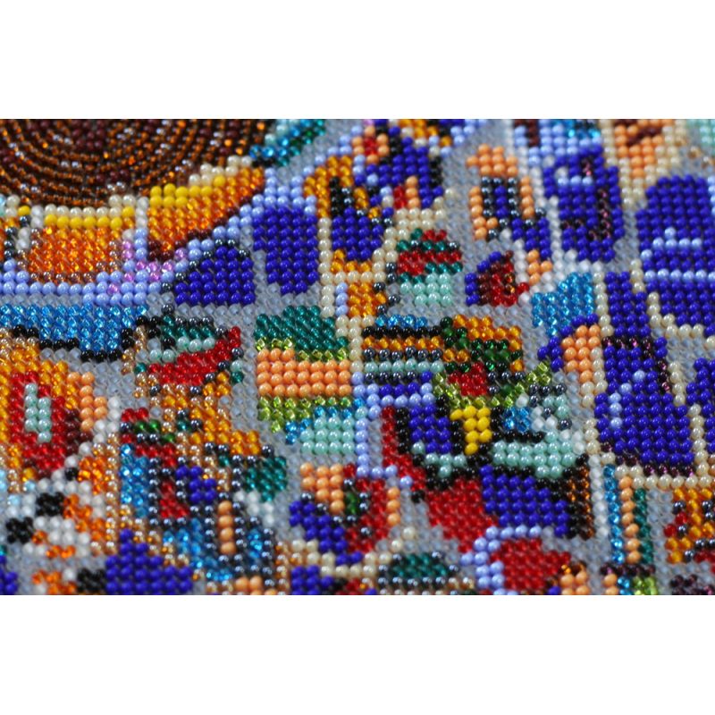 Bead Embroidery Kit on Art Canvas "Park Guell"