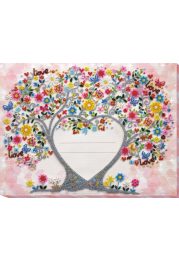 Bead Embroidery Kit on Art Canvas "Wedding certificate"