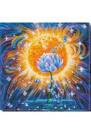 Bead Embroidery Kit on Art Canvas "Magic shine"