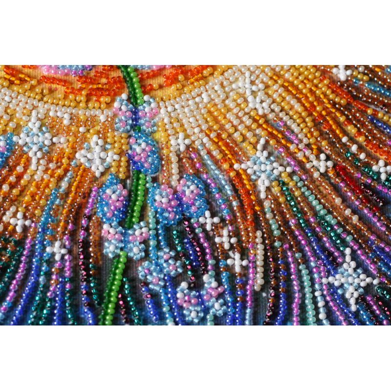 Bead Embroidery Kit on Art Canvas "Magic shine"