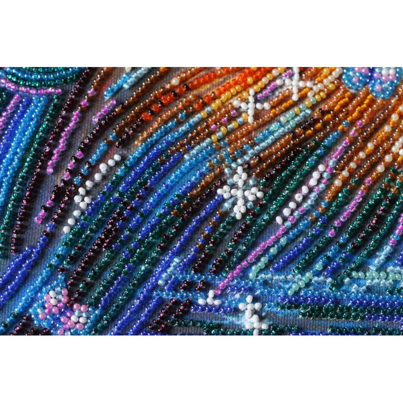 Bead Embroidery Kit on Art Canvas "Magic shine"