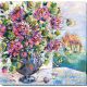 Bead Embroidery Kit on Art Canvas "Brightening"
