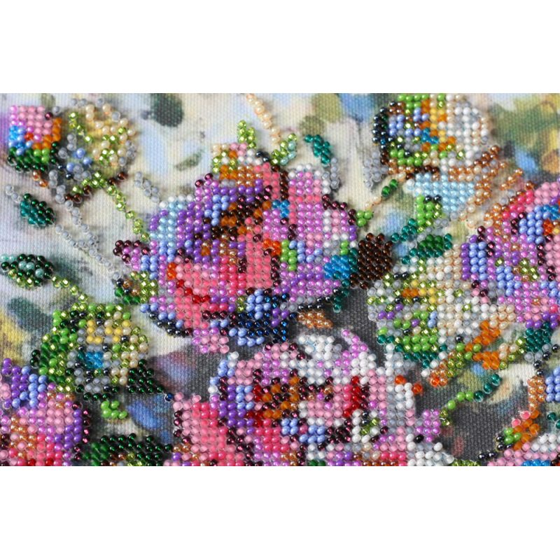 Bead Embroidery Kit on Art Canvas "Brightening"