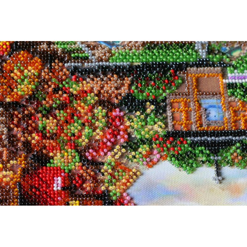 Bead Embroidery Kit on Art Canvas "seasons"