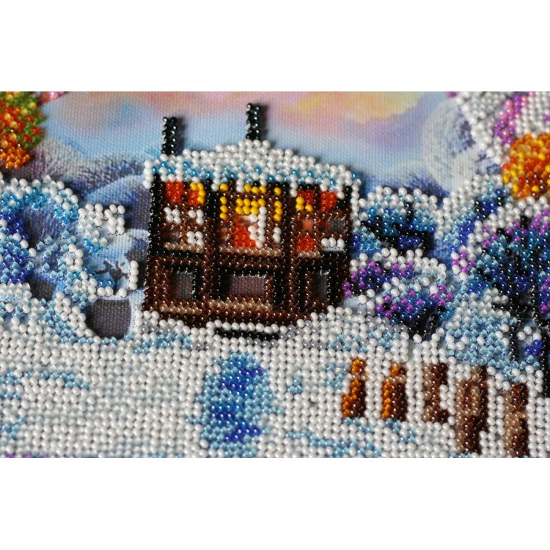 Bead Embroidery Kit on Art Canvas "seasons"