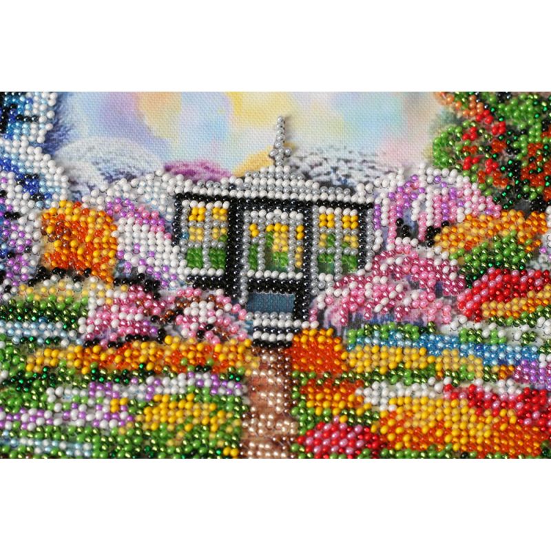 Bead Embroidery Kit on Art Canvas "seasons"