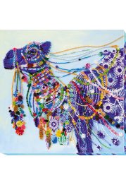 Bead Embroidery Kit on Art Canvas "Camel"