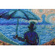 Bead Embroidery Kit on Art Canvas "Moonlight Sonata"