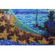 Bead Embroidery Kit on Art Canvas "Moonlight Sonata"