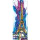 Bead Embroidery Kit on Art Canvas "Eiffel Tower"