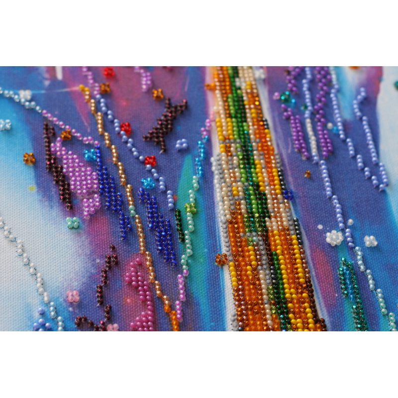 Bead Embroidery Kit on Art Canvas "Eiffel Tower"