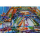 Bead Embroidery Kit on Art Canvas "Eiffel Tower"