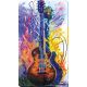 Bead Embroidery Kit on Art Canvas "Guitar sounds"