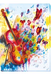 Bead Embroidery Kit on Art Canvas "Sparks of sound"