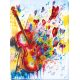 Bead Embroidery Kit on Art Canvas "Sparks of sound"