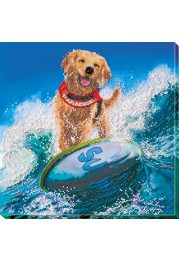 Bead Embroidery Kit on Art Canvas "A sea of joy"