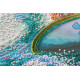 Bead Embroidery Kit on Art Canvas "A sea of joy"