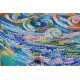 Bead Embroidery Kit on Art Canvas "Bluebird of happiness"