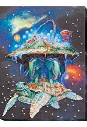 Bead Embroidery Kit on Art Canvas "Universe"