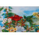 Bead Embroidery Kit on Art Canvas "Flowers on the shore"