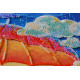 Bead Embroidery Kit on Art Canvas "Cozy little world"