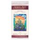 Bead Embroidery Kit on Art Canvas "Cozy little world"