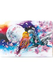 Bead Embroidery Kit on Art Canvas "Inseparable"