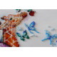 Bead Embroidery Kit on Art Canvas "Spotty giraffes"