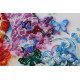 Bead Embroidery Kit on Art Canvas "Spotty giraffes"
