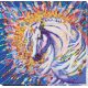 Bead Embroidery Kit on Art Canvas "Messenger of happiness"