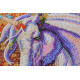 Bead Embroidery Kit on Art Canvas "Messenger of happiness"