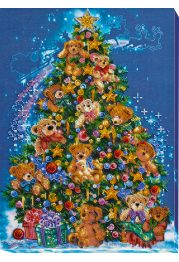 Bead Embroidery Kit on Art Canvas "Wonder-tree"