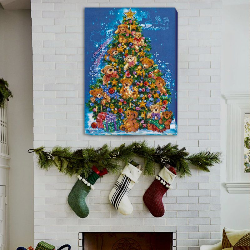 Bead Embroidery Kit on Art Canvas "Wonder-tree"