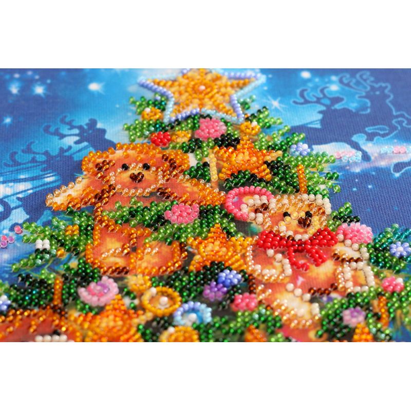 Bead Embroidery Kit on Art Canvas "Wonder-tree"
