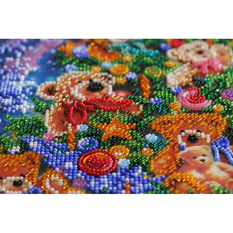 Bead Embroidery Kit on Art Canvas "Wonder-tree"