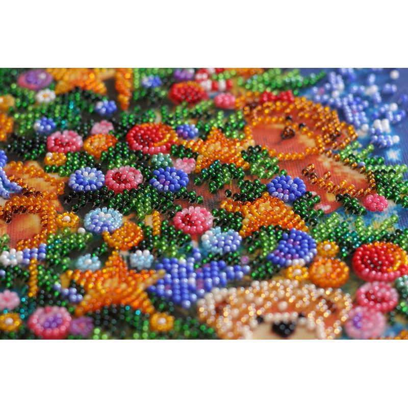 Bead Embroidery Kit on Art Canvas "Wonder-tree"