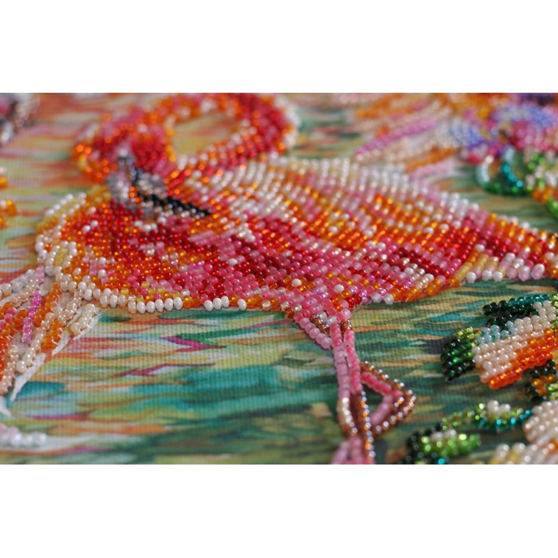 Bead Embroidery Kit on Art Canvas "Awe of the senses"
