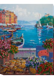 Bead Embroidery Kit on Art Canvas "Cozy corner"