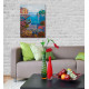 Bead Embroidery Kit on Art Canvas "Cozy corner"