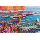 Bead Embroidery Kit on Art Canvas "Cozy corner"