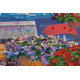 Bead Embroidery Kit on Art Canvas "Cozy corner"