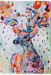 Bead Embroidery Kit on Art Canvas "Noble deer"
